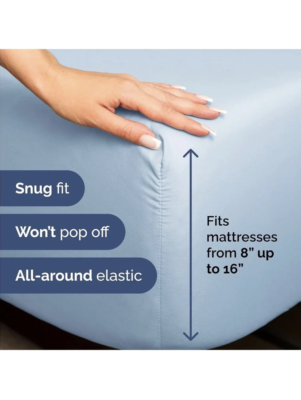 King Bed Sheets in Baby Blue